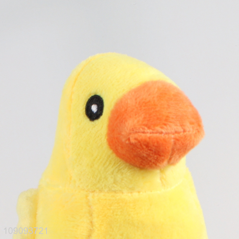 China wholesale duck shape plush grinding teeth squeaky toys for pets