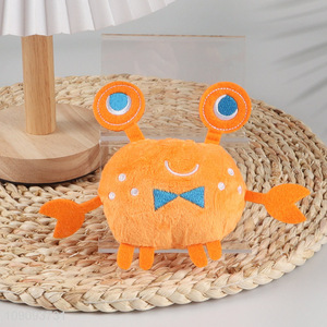 China wholesale crab shape pet grinding teeth squeaky toys