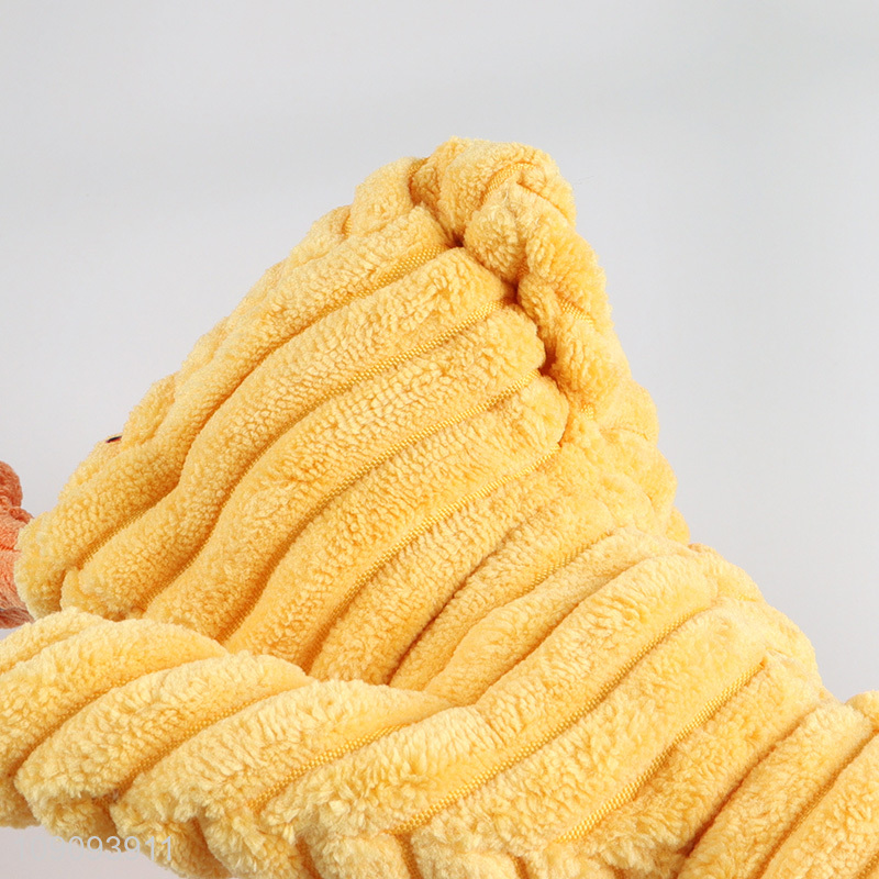 Factory wholesale duck shape grinding teeth squeaky toys pet toys