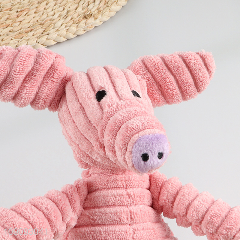 Online wholesale pig shape pet grinding teeth squeaky toys chew toys