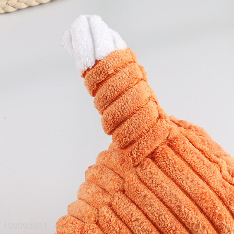 Popular products fox shape pet grinding teeth squeaky toys chew toys