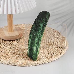 Top products cucumber shape grinding teeth squeaky toys for pet puppy