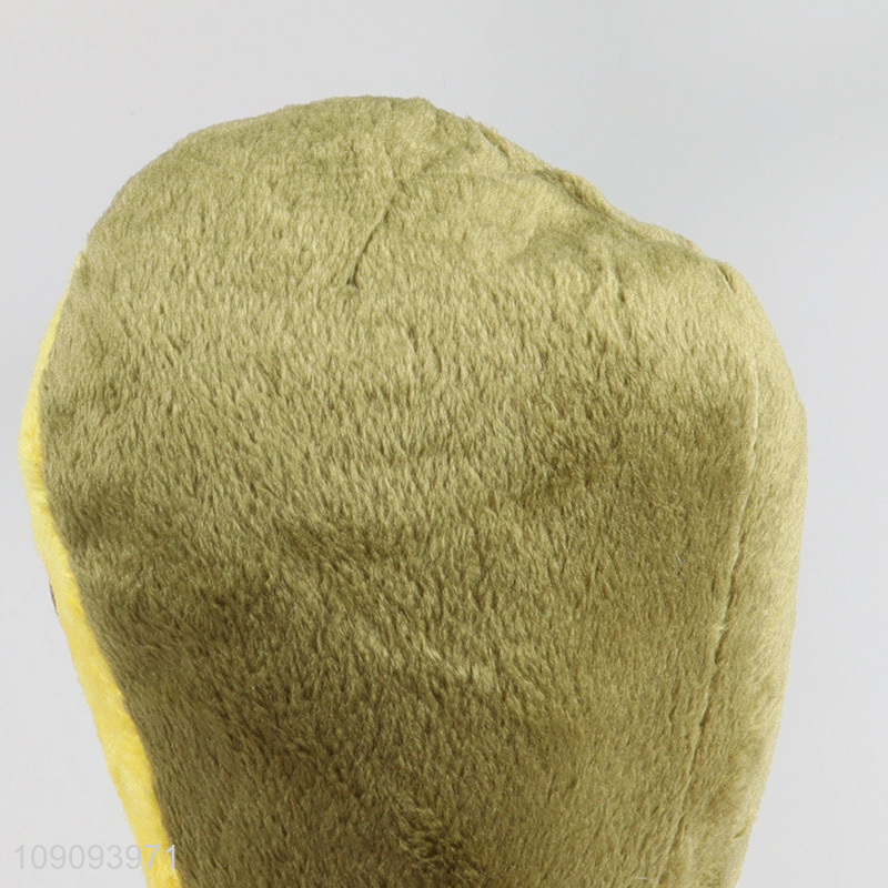 Most popular avocado shape pet grinding teeth squeaky toys for sale