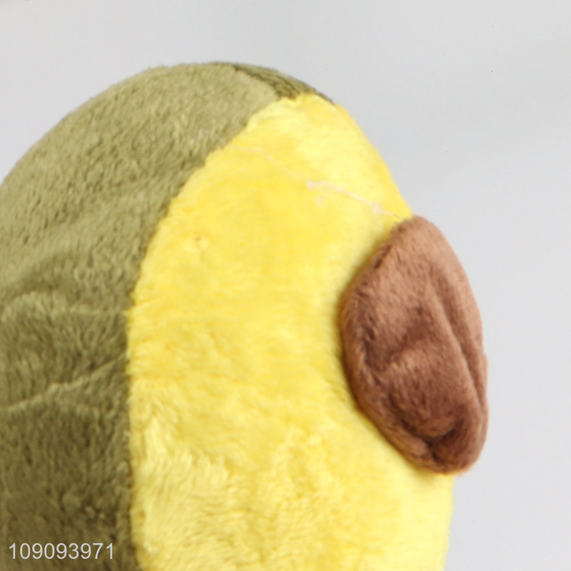 Most popular avocado shape pet grinding teeth squeaky toys for sale