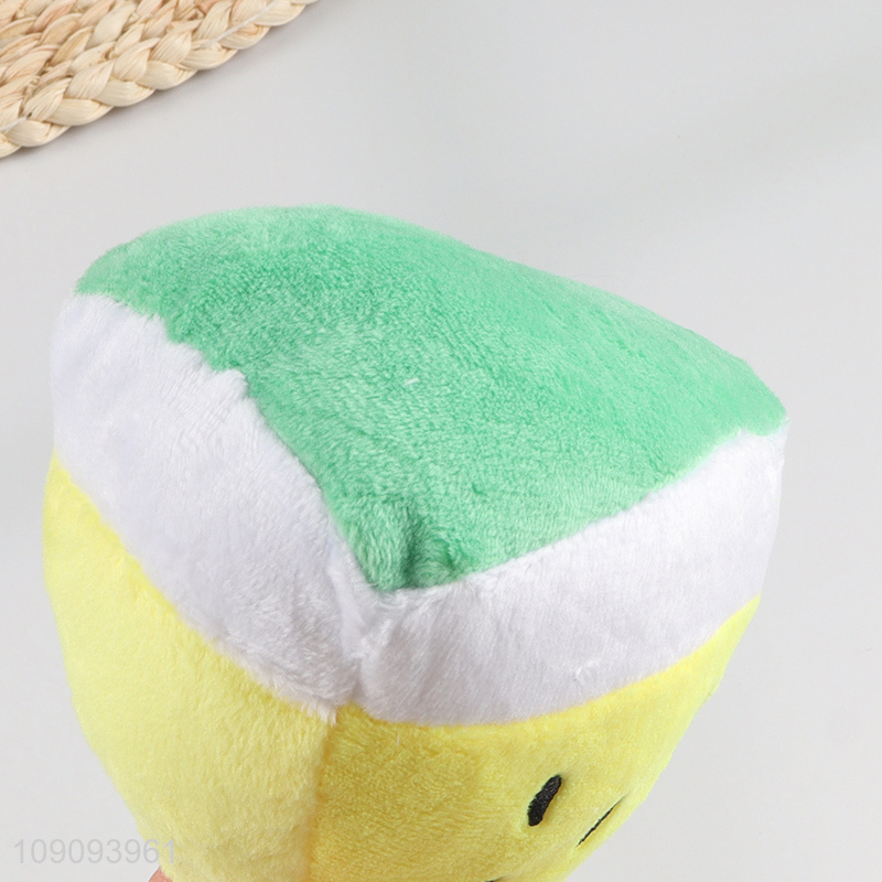 Best quality pet plush grinding teeth squeaky toys chew toys
