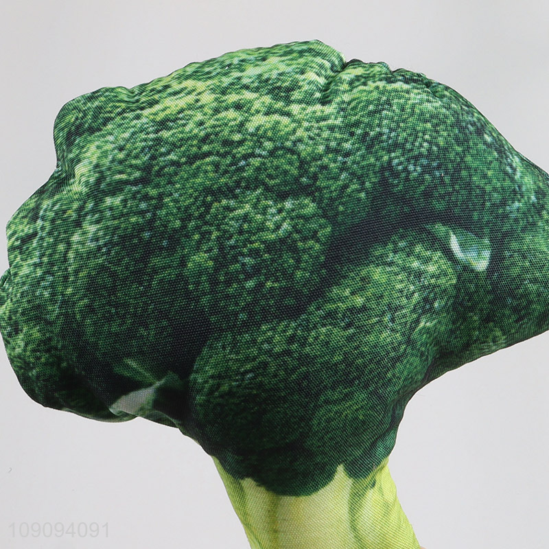 Hot items broccoli shape bite-resistant grinding teeth squeaky toys for pet