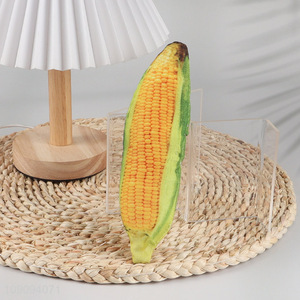 High quality corn shape pet grinding teeth squeaky toys