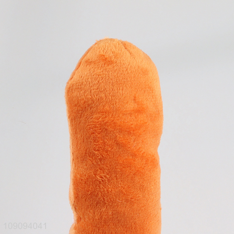 Factory wholesale bread shape pet grinding teeth squeaky toys