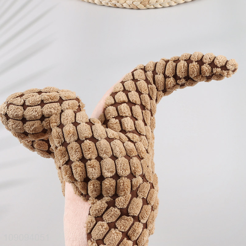 Yiwu market dinosaur shape grinding teeth squeaky toys for pet puppy