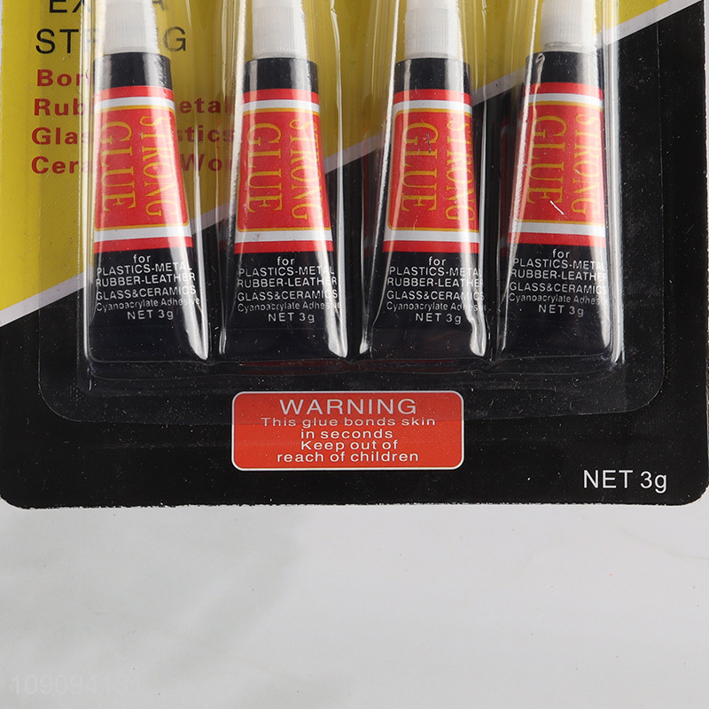 China factory 4pcs multi-purpose strong glue glass liquid glue