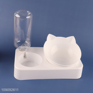 Online Wholesale 2 In 1 Pet Feeder with Automatic Water Bottle