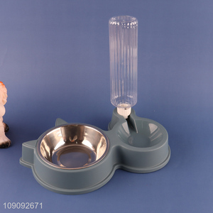 Factory Supply Automatic Pet Dog Cat Feeder with Water Dispenser