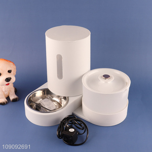 Premium Quality 2 In 1 Pet Feeder with Automatic Water Dispenser