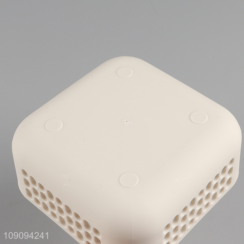 Hot selling hollow plastic home office desktop storage basket