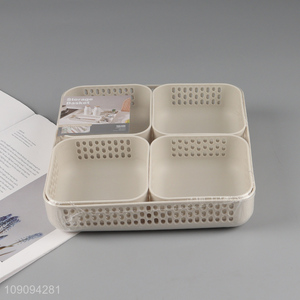Factory supply 5pcs home <em>office</em> desktop organizer storage <em>basket</em> for sale