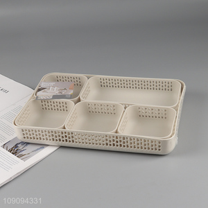 China products 6pcs desktop organizer home <em>office</em> storage <em>basket</em>