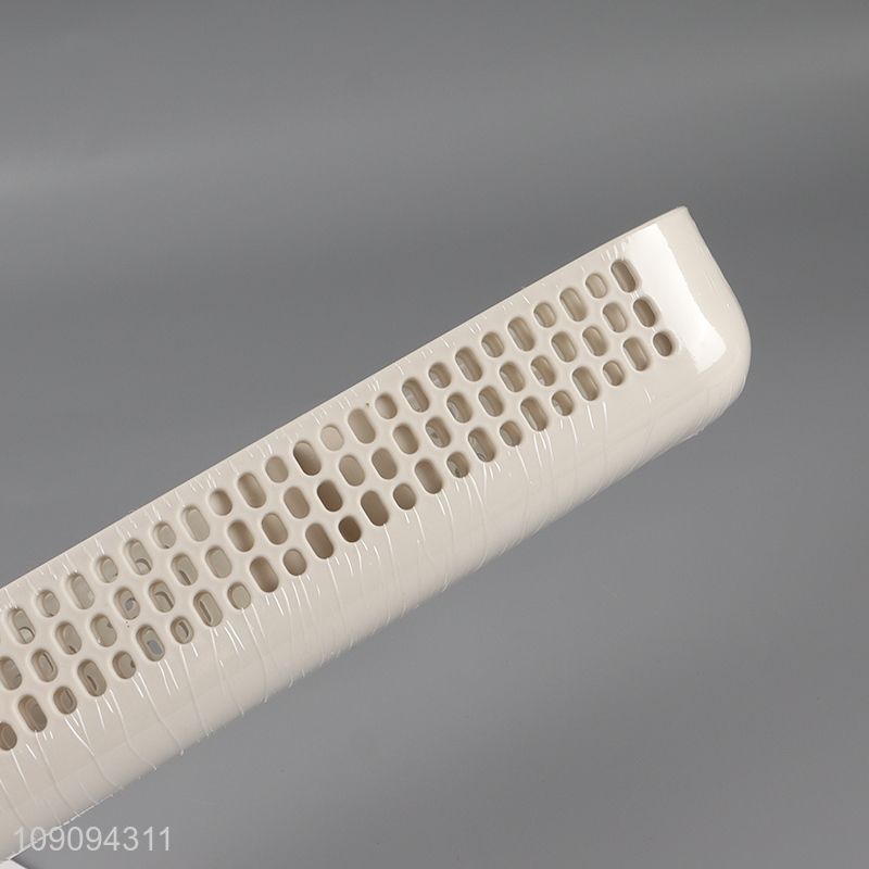 Good selling plastic desktop organizer hollow storage basket wholesale