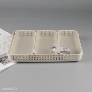 China supplier household plastic hollow storage basket for sale