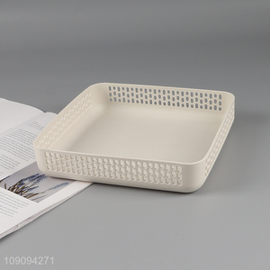 Top selling hollow desktop organizer storage basket wholesale