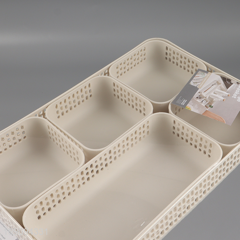China products 6pcs desktop organizer home office storage basket