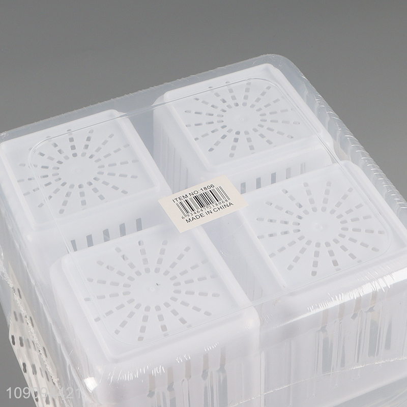 Hot products fridge organizer onion ginger preservation box