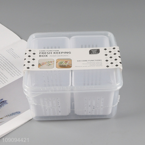 Hot products fridge organizer onion ginger preservation box