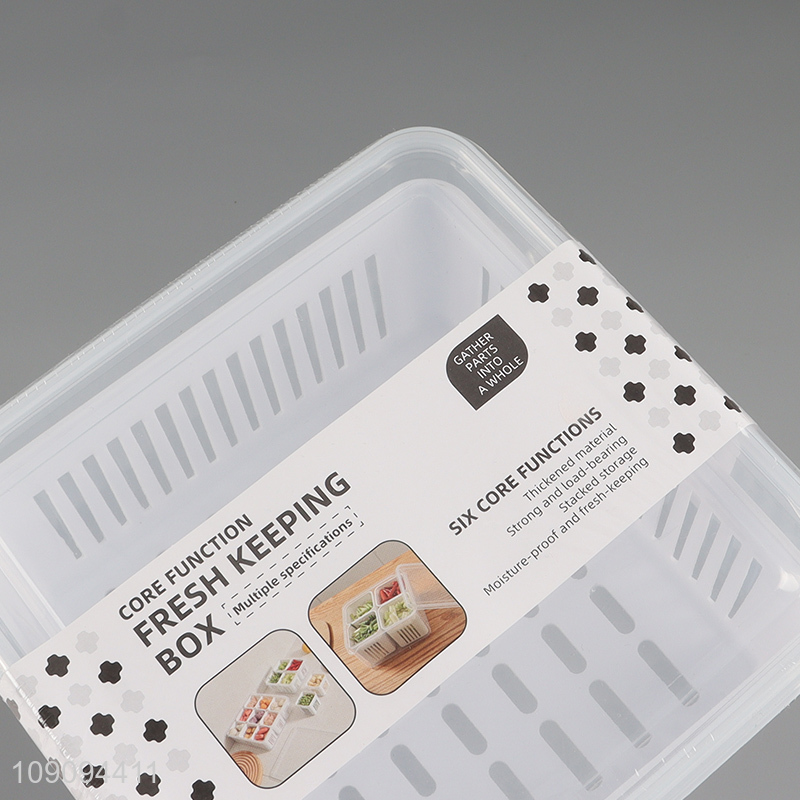 Factory wholesale divide food storage box fresh keeping box for home
