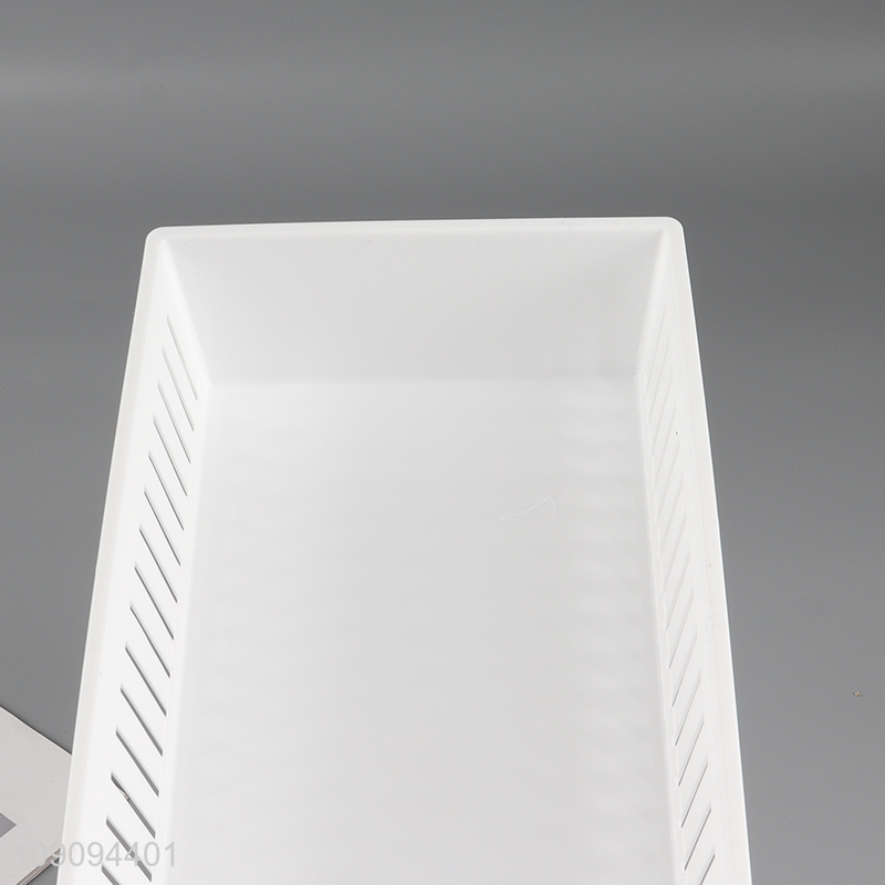 Low price home office desktop organizer storage basket with handle