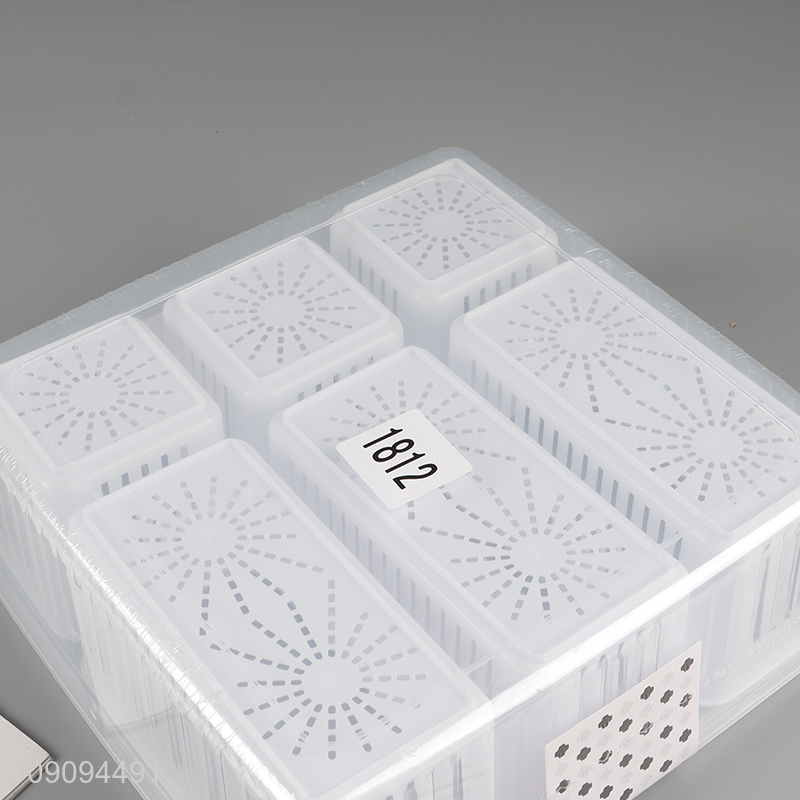 China factory household refrigerator organizer moisture-proof fresh-keeping food box