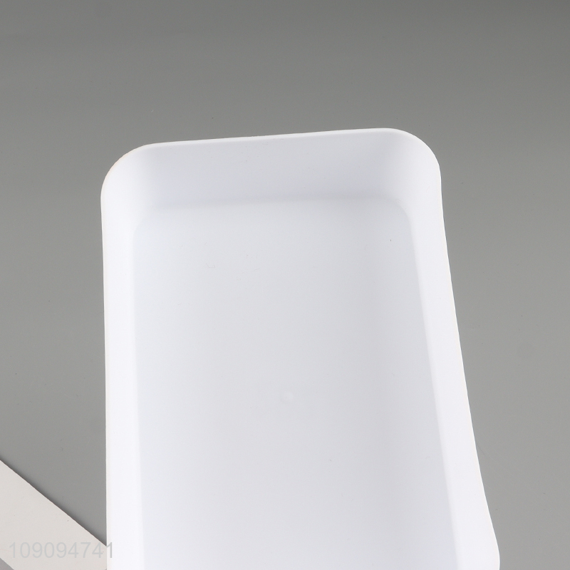 Top quality white plastic desktop organizer storage box for sale