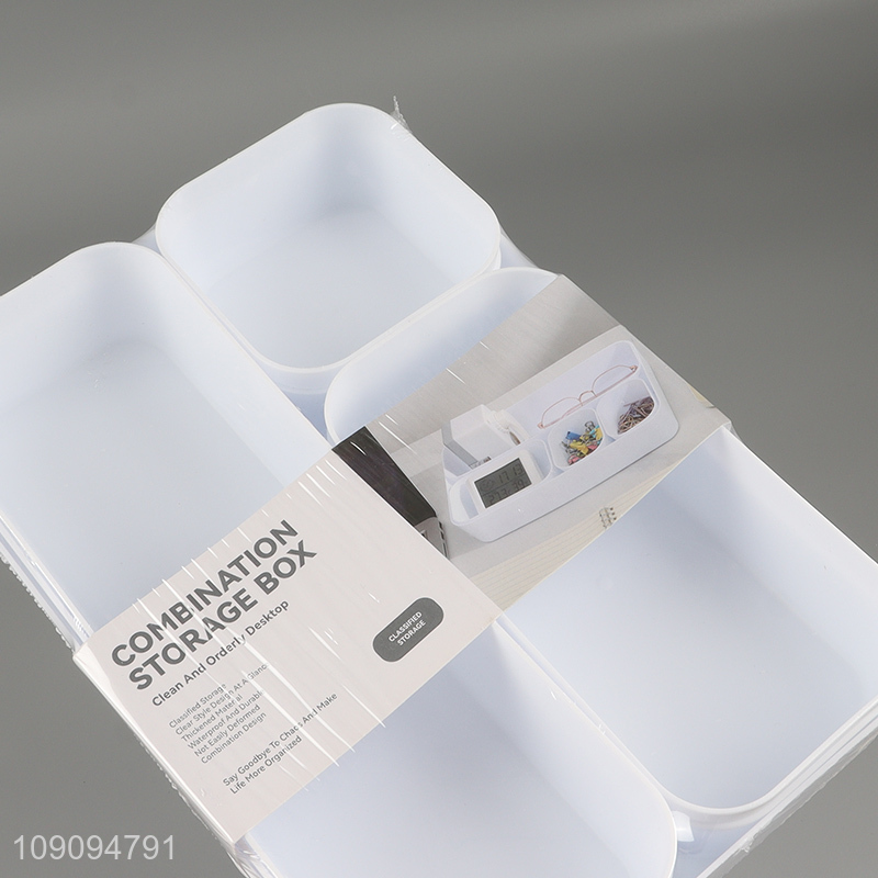 Popular products white home office combination storage box for desktop