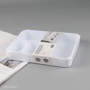 Online wholesale desktop organizer plastic combination storage box set