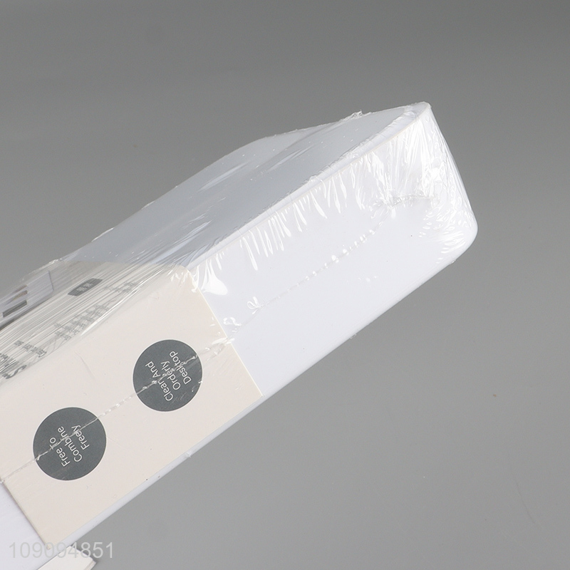 Factory supply plastic white combination storage box set for sale