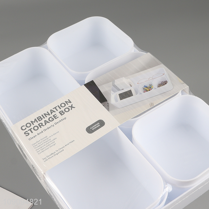 Hot products desktop organizer combination storage box set