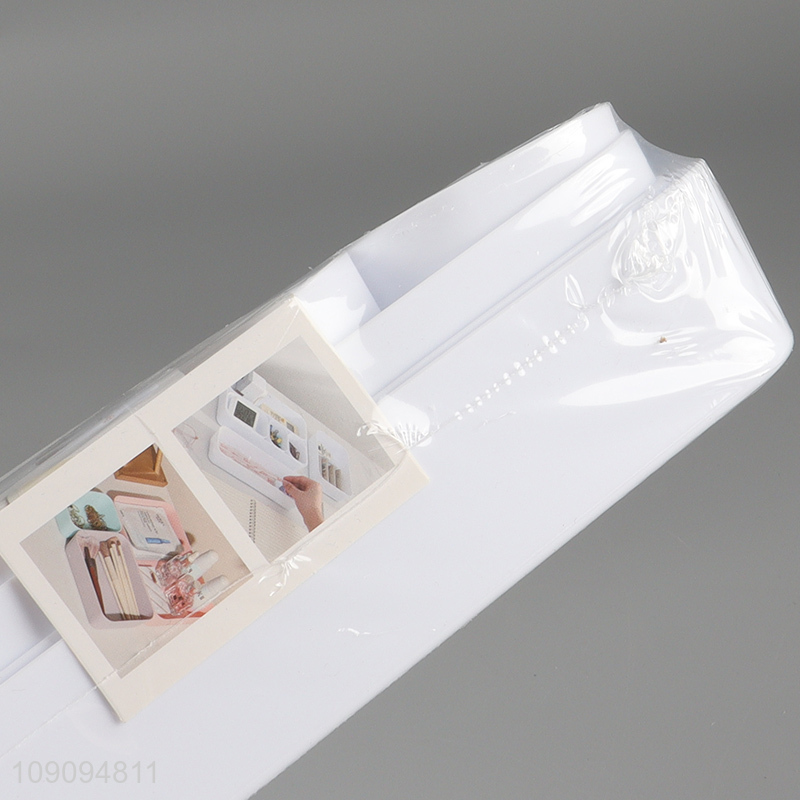 Top products plastic white combination storage box for desktop organizer