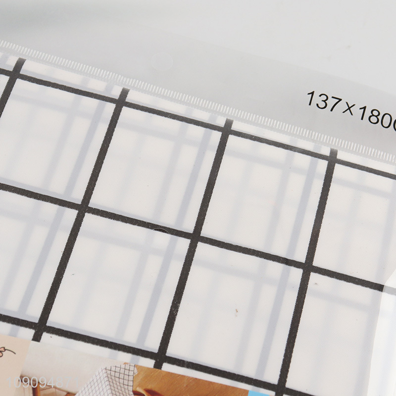 Online Wholesale Checkered Plastic Table Cloth Waterproof Table Cover