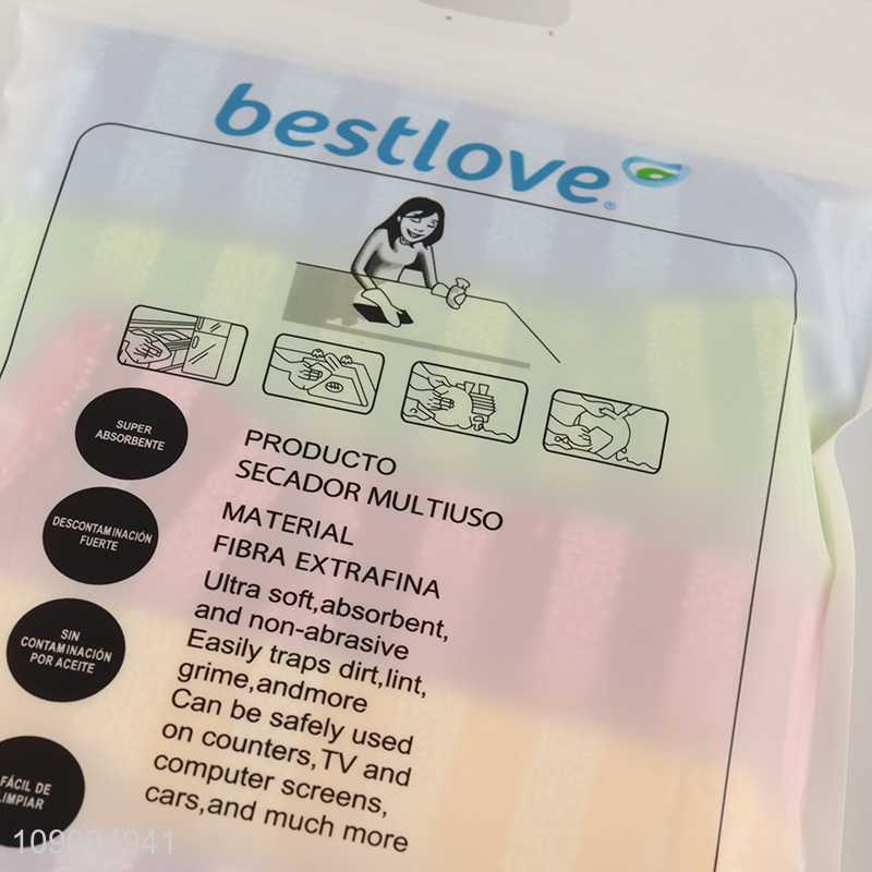 New Arrival 5 Pack Multi-Purpose Super Absorbent Microfiber Cleaning Towels