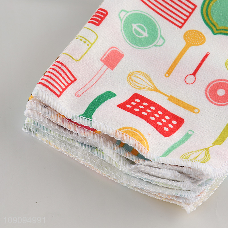 Hot Selling 5 Pack Microfiber Cleaning Rags Super Absorbent Cleaning Towels