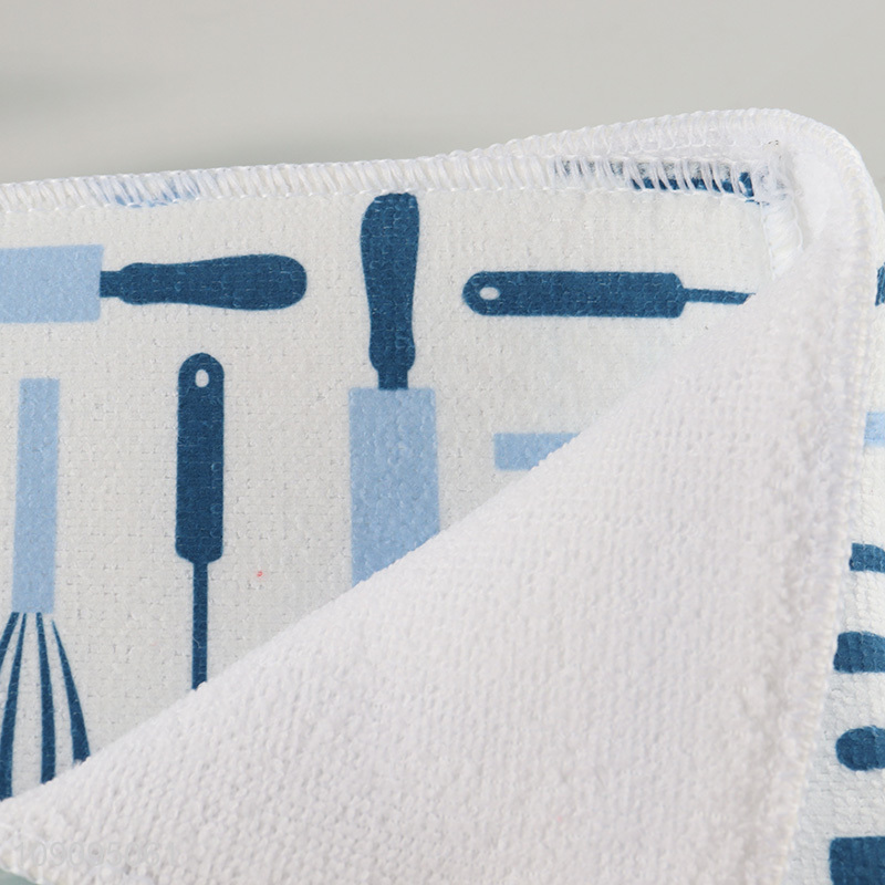 Good Quality 38*50cm Absorbent Dish Drying Mat Microfiber Kitchen Drying Mat