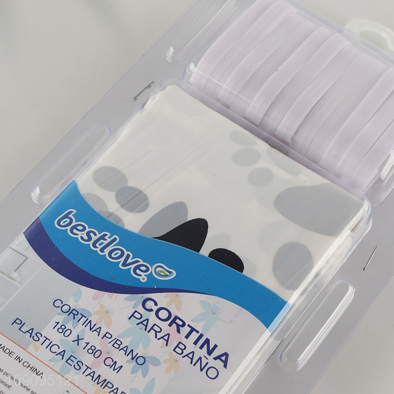 China Imports 180X180cm Plastic Bath Shower Curtain Bathroom Accessories