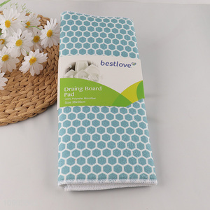 New Arrival 38*50cm Fast Drying Ultra Absorbent Microfiber Dish Drying Mat