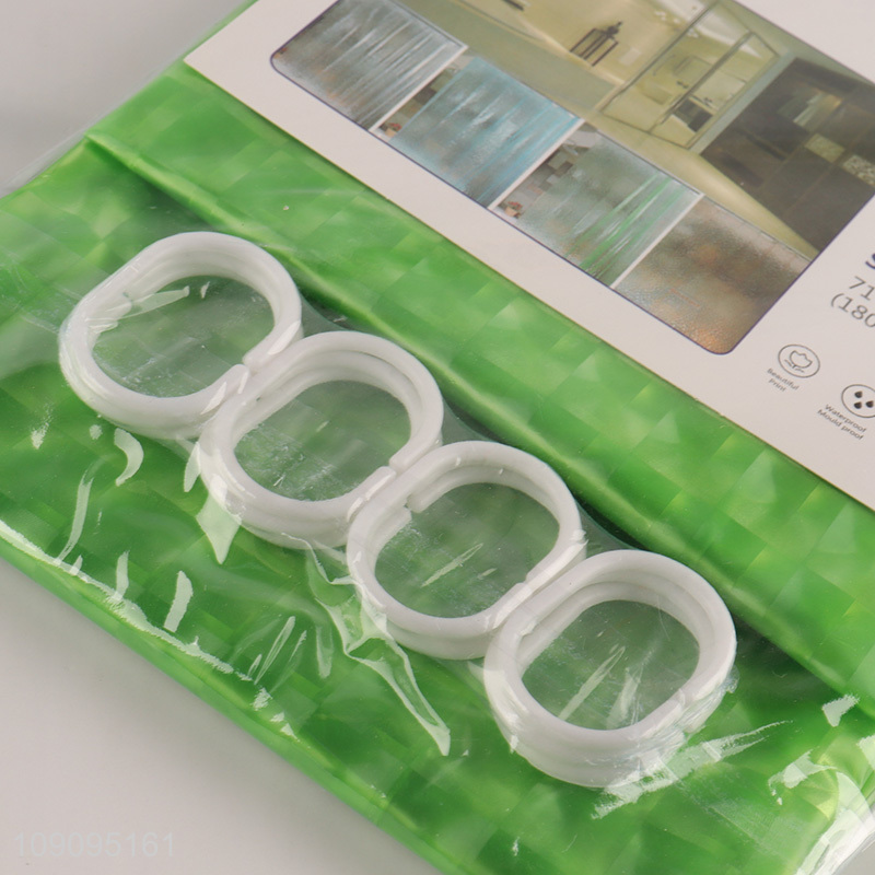 Hot Selling 180X180cm Heavy Duty Waterproof Plastic Shower Curtains