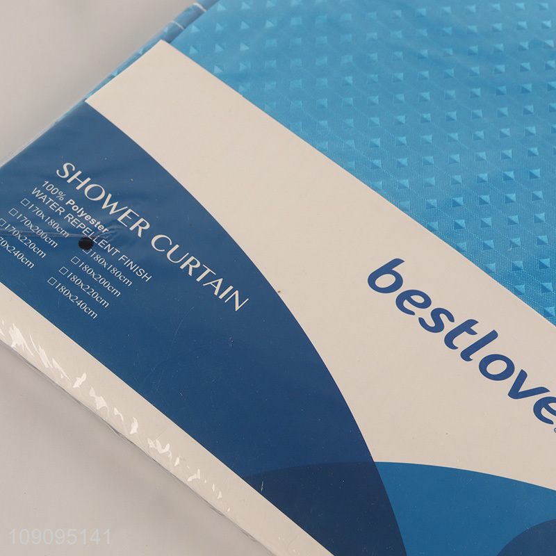 New Arrival 180X180cm Waterproof Diamond Pattern Polyester Shower Curtain