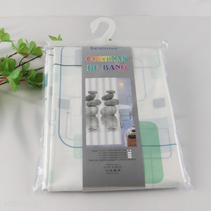 China Wholesale 180X180cm Water Resistant Plastic <em>Bath</em> Shower <em>Curtain</em>