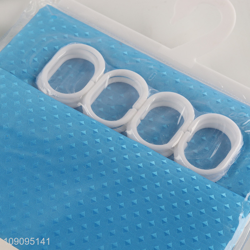 New Arrival 180X180cm Waterproof Diamond Pattern Polyester Shower Curtain