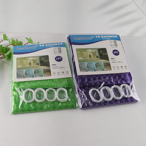 Hot Selling 180X180cm Heavy Duty Waterproof Plastic Shower Curtains