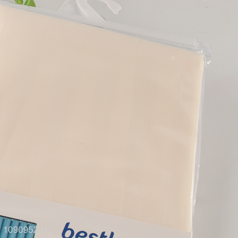 Hot Selling 180X200cm Waterproof Polyester Shower Curtain with 8 Grommets