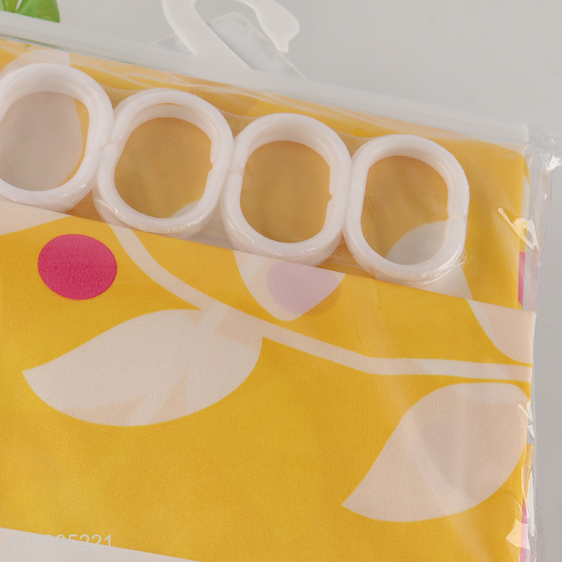 Factory Price 180X180cm Satin Shower Curtain Waterproof Shower Curtain