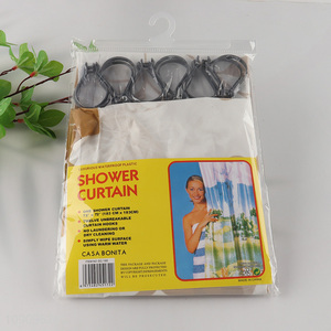 Good Quality 183X183cm Plastic Shower Curtain Bathroom Accessories