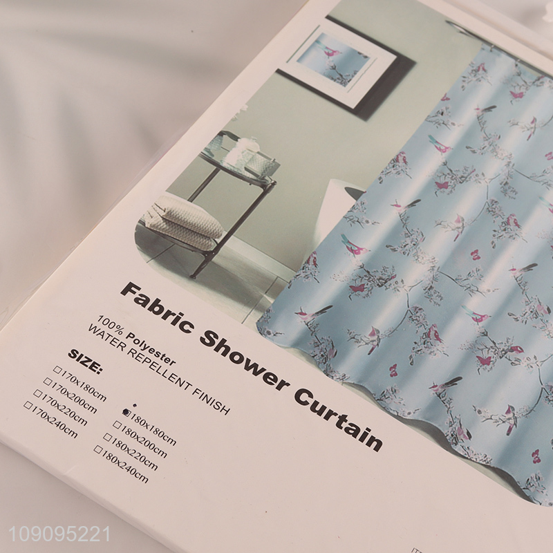 Factory Price 180X180cm Satin Shower Curtain Waterproof Shower Curtain